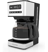REVOTRA 12-Cup Programmable Coffee Maker, Regular & Strong Brew Drip Coffee Machine, 1-4 Cup and ...