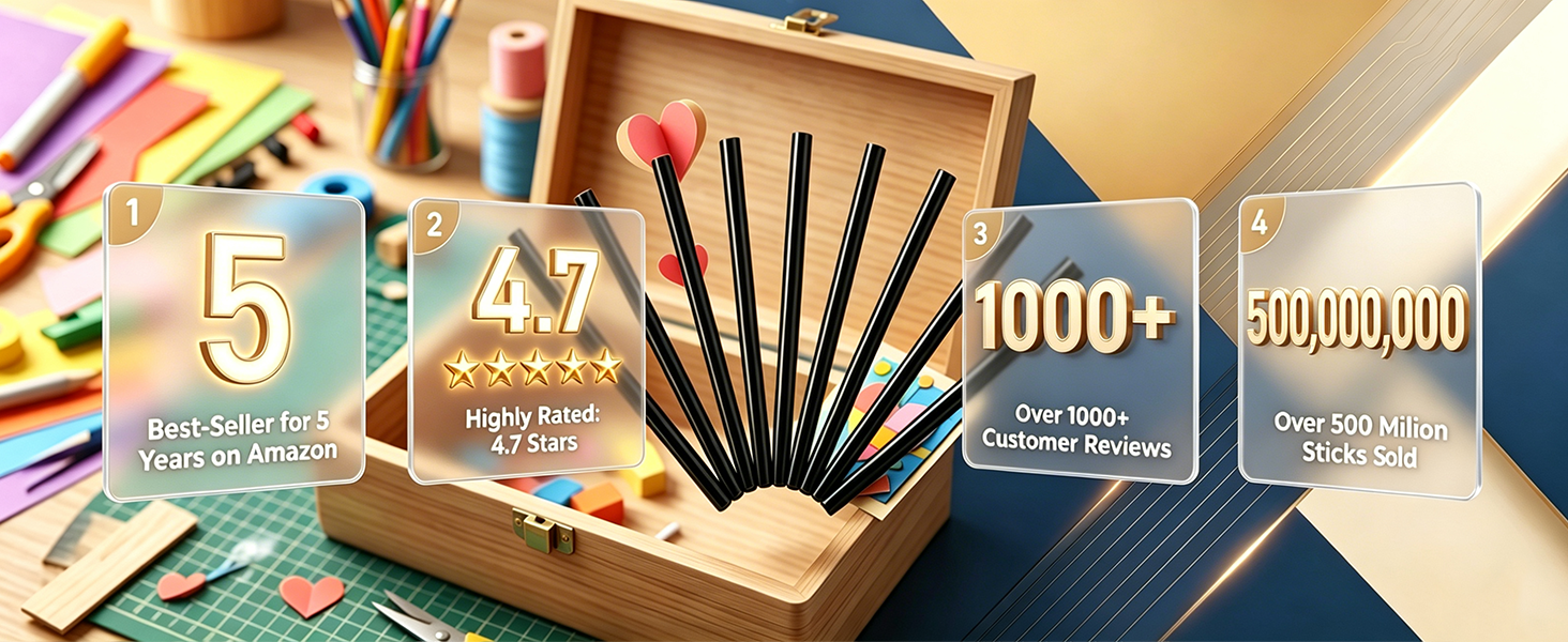 Black Hot Glue Sticks_The Choice of Crafters for 5 Years_Web