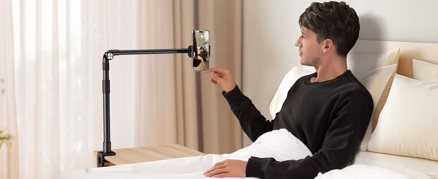 phone holder stand for bed