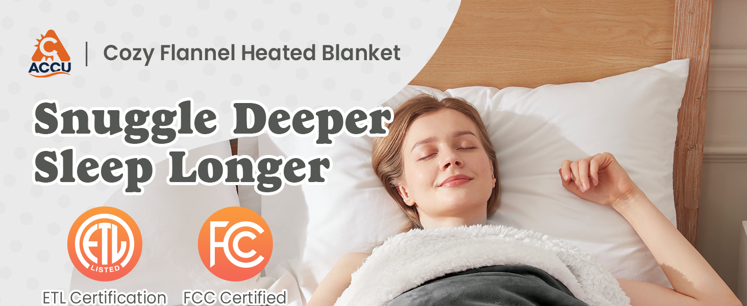 flannel heated blanket