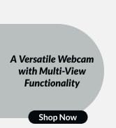 CA Essential Webcam Flex (WC-Flex) – Multi-function HD webcam with three mounting positions, Cent...