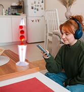 red and sliver base lava lamp