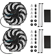 mupera Electric Radiator Cooling Fan - Universal Slim Fan Pull Electric Radiator Cooling Fans(202...
