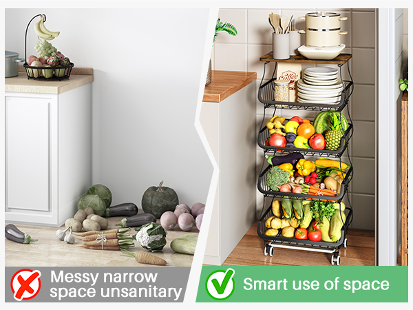 kitchen storage cart