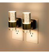 LYHKOVANPRO LED Night Light, Dimmable Night Lights Plug into Wall, 2 Pack with 0-100 LM Adjustabl...
