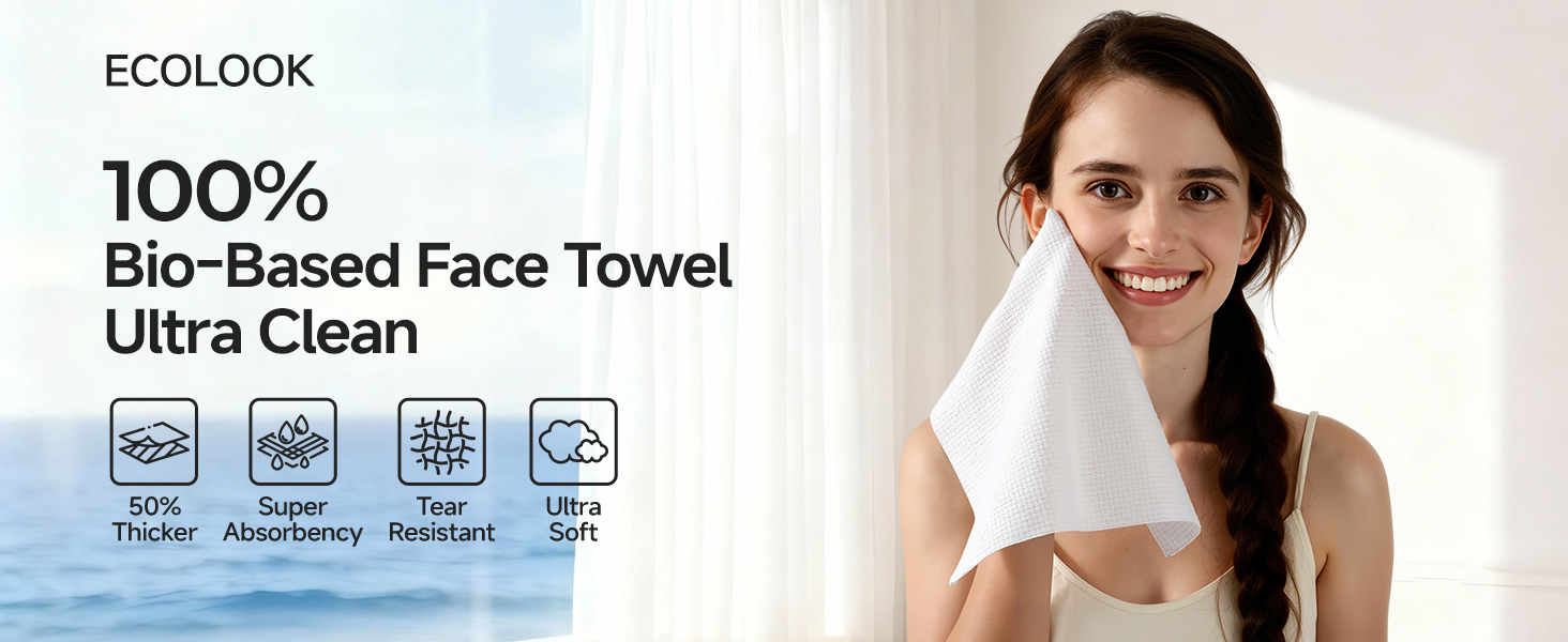 Bio-Based Face Towel
