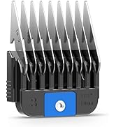oneisall Professional Dog Grooming Clipper Replacement Stainless Steel Attachment Guide Comb, Det...