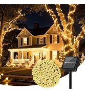 Brightever Solar String Lights for Outside, 46FT 120LED Solar Lights Outdoor Waterproof with 8 Li...