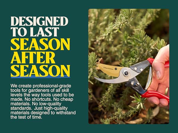 Garden tools, snips, scissors, pruners, and shears for men, women to use in their garden