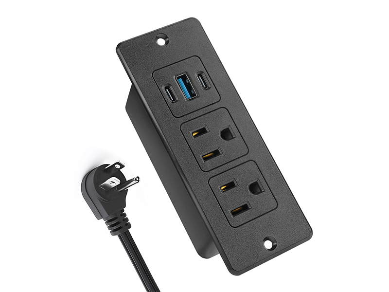 recessed power usb