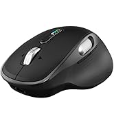 Bnnwa Wireless Bluetooth Mouse Multi-Device Rechargeable Ergonomic Optical Mouse with 5 Adjustabl...