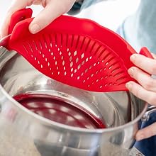 Arlig Clip On Pasta Strainer with Universal Fit