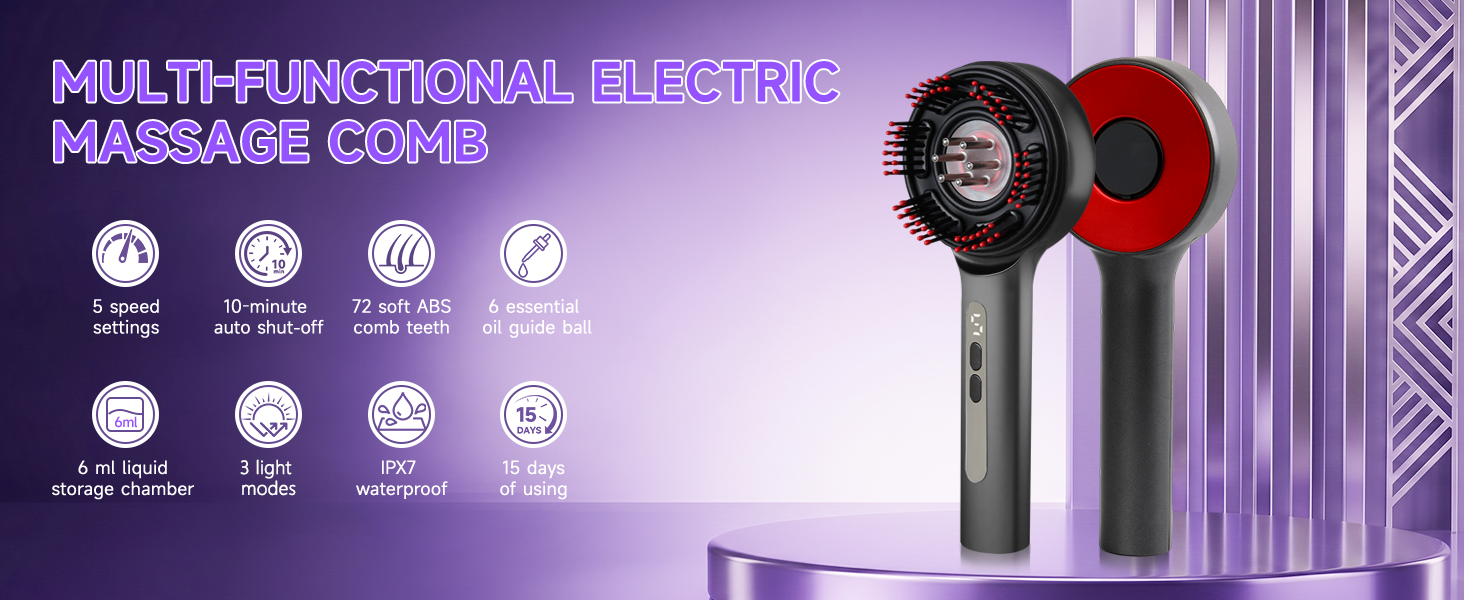 Electric Scalp Massage Comb