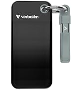 Verbatim 1TB Pocket SSD, Up to 1000MB/s, USB-C, USB 3.2 Gen 2, Portable External SSD with Compact...