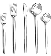 40-Piece Silverware Set for 8, CEKEE Stainless Steel Flatware Cutlery Set for Home Restaurant Hot...