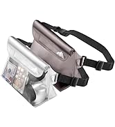 HEETA 2-Pack Waterproof Pouch with Waist Strap, Screen Touchable Dry Bag with Adjustable Belt for...