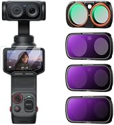 K&F CONCEPT CPL + ND16 + ND64 + ND256 Filter Kit Compatible with Insta360 Luna Ultra, (4, 6 and 8...
