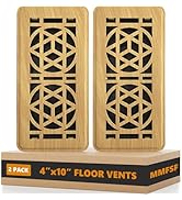 2 Pack Floor Vent Covers, Floor Register 4x10, Heavy Duty Walkable Steel Vent Cover, Adjustable M...