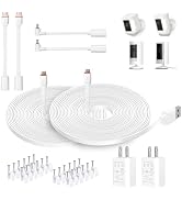 DIANMU 20FT Power Cord with Adapter for Ring Spotlight Cam Plus/Pro/Battery, Ring Stick Up Cam Ba...