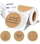 Joatuxul 2 inch Round Thermal Labels for T50M/M110/M106/M120/M220/M260 Label Maker, Thermal Print...