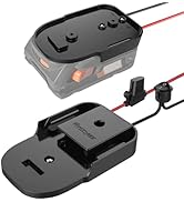 Power Wheel Adapter with Fuse & Switch, Secure Battery Adapter for AEG 18V Hyper Lithium Battery,...
