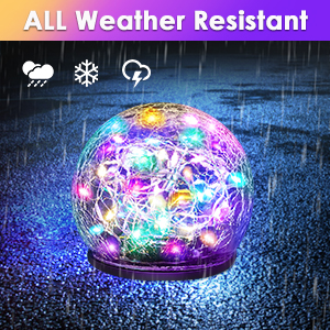 solar globes outdoor waterproof