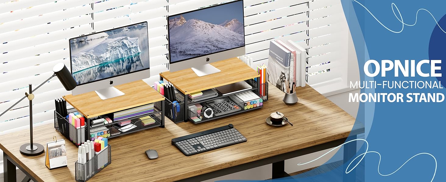 monitor stand for desk organizers and accessories computer stand riser office organization desktop