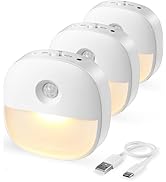 Lyridz Rechargeable Night Light, Motion Sensor Battery Nightlight, Mini Stick-on LED Closet Light...