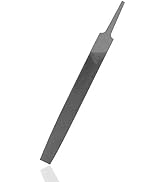 KALIM Flat Medium Cut File, Double Cut Teeth, 6'' Length, Made of High Carbon Steel, Hand File Wi...