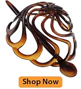 Camila Paris CP16 French Hair Bun Clip Maker Cover Cap Holder, Tortoise Shell