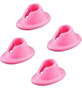 4Pcs Pink Premium Soft Rubber Nail Polish Bottle Holder Display Nail Art Varnish Polish Seat Tool...