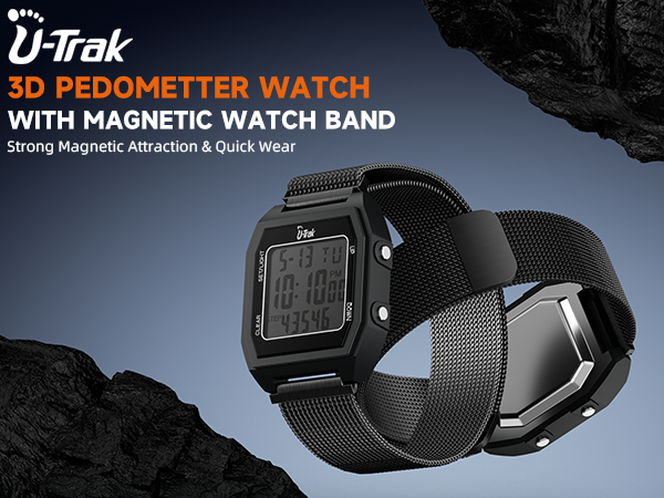 U-Trak 3D Pedometer Watches for Walking