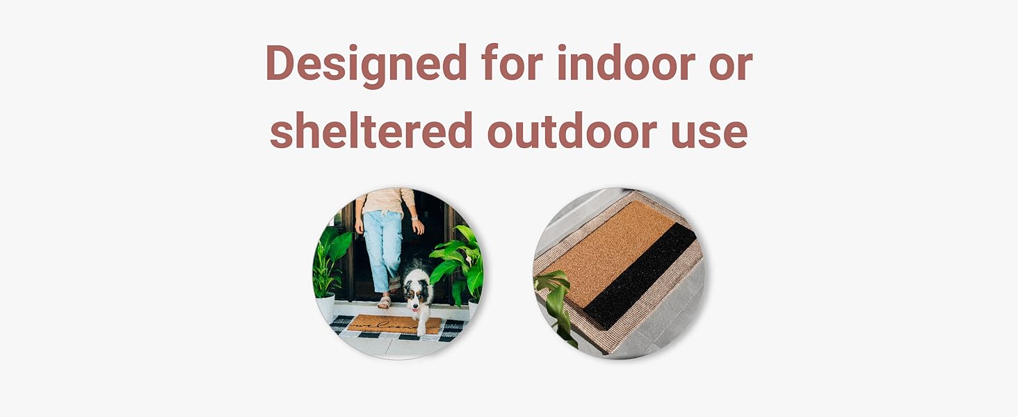 Durable Welcome Mat with Non-Slip Backing, Perfect for Front Door and Entryway