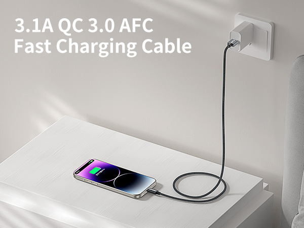 usb a to usb c cable fast charging iphone 15 pro max data transfer type c apple charger high speed