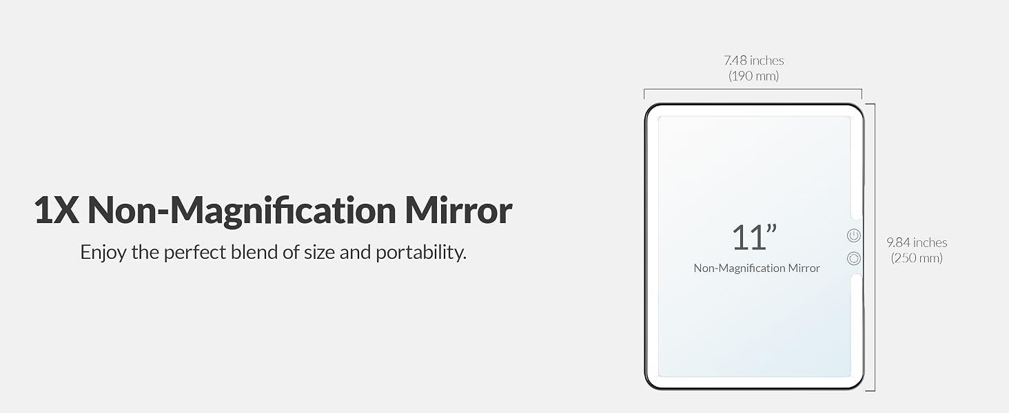 HUGOAI Lighted Makeup Mirror