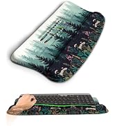 KUOSGM Ergonomic Wave Wrist Rest with Keyboard Stand, Cushioned Palm Rest, Comfortable Integrated...