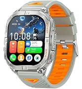 Jundio Military Smart Watch for Men & Women, 2.13" AMOLED Smartwatch with 100+ Sport Modes, Blood...