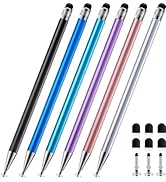 ChaoQ 2-in-1 Stylus Pen for Touchscreen, 6pcs High Sensitivity and Precision Stylus Pens for iPad...