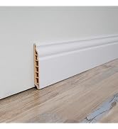 Art3d Wall Baseboard Molding Trim 8-Pack of 56 x 3.2 in., High Impact Polystyrene Skirting Board ...