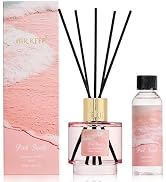 Airkeep Reed Diffuser Set with Refill & 8 Reed Sticks, 6.96 fl oz Pink Sands Home Fragrance, Long...