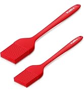 Walfos Silicone Basting Pastry Brush, Heat Resistant Pastry Brush Set, Strong Steel Core and One-...