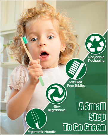 Kids Bamboo Toothbrushes