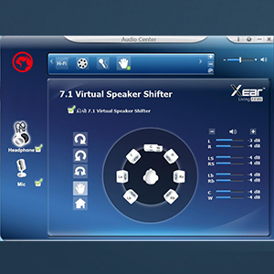 7.1 surround sound effect adjustable APP software