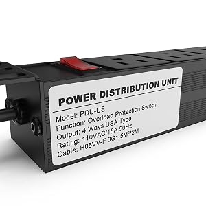 1U (4 Outlet) Power Distribution Unit