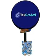 TekGroAml 4 Inch Round LCD Display with Micro H/D Controller Board 720x720 | 300 nits Circular Sc...