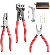 Glass Cutter, Upgrade Stained Glass Breaking Pliers, 2-20MM Glass Cutter Kit, Heavy Duty Glass Cu...