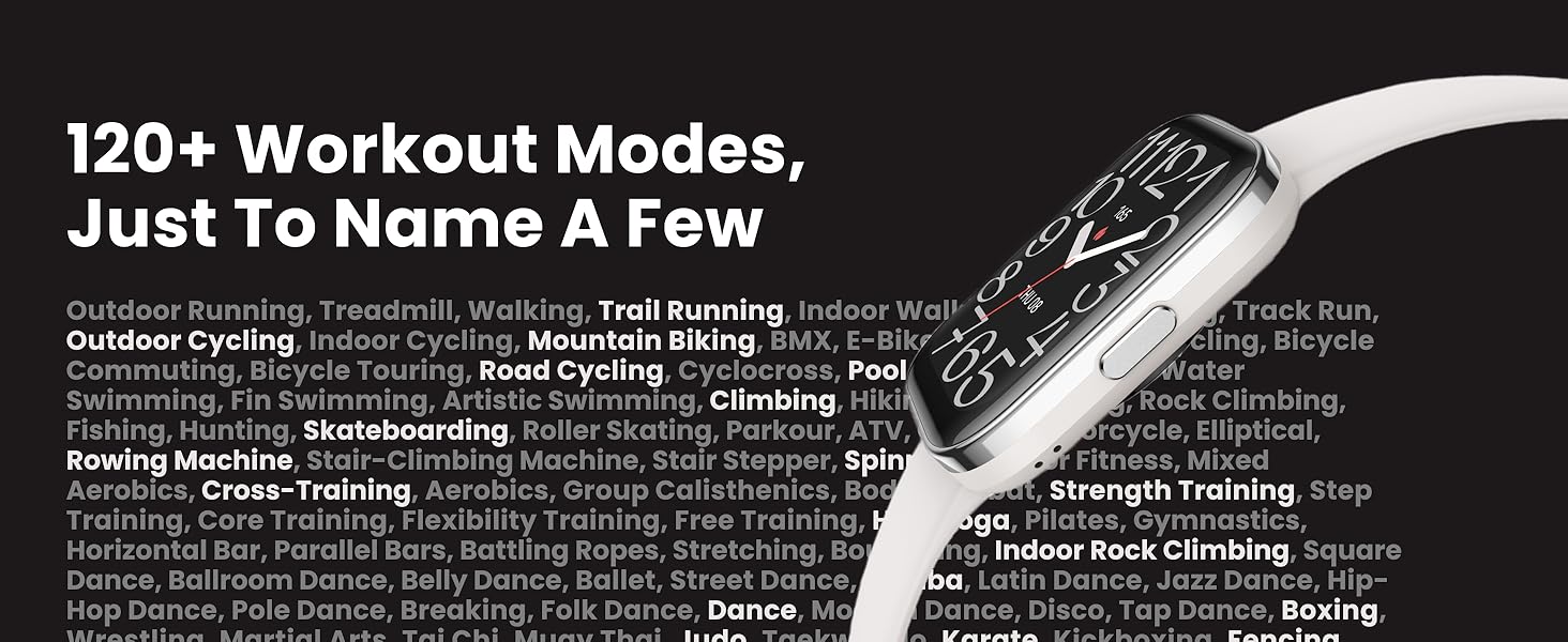 120+ Workout Modes, Just to Name a Few