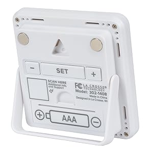 Lacrosse, la crosse, 302-1408, temperature, digital, thermometer, indoor comfort, humidity