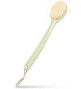 Soft Bath Brush for Back with Long Handle Body Shower Brush Exfoliating Back Scrubber for Men and...