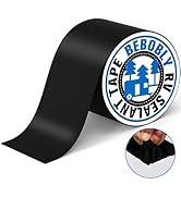 BEBOBLY Butyl Sealant Tape Waterproof,RV Roof Tape Black,6 Inch X 50 Foot Leak Repair Sealant Tap...